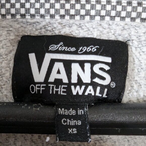 Vans of the Wall Women's High Cowl Neck Grey Sweater - 1/4 zip - Size XS - Picture 9 of 12